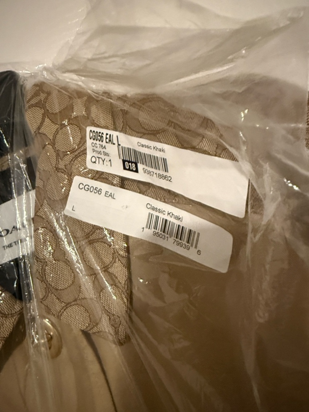 Coach Beige Trench Coat with Signature Monogram and Turn Lock Bottom - Picture 13 of 16